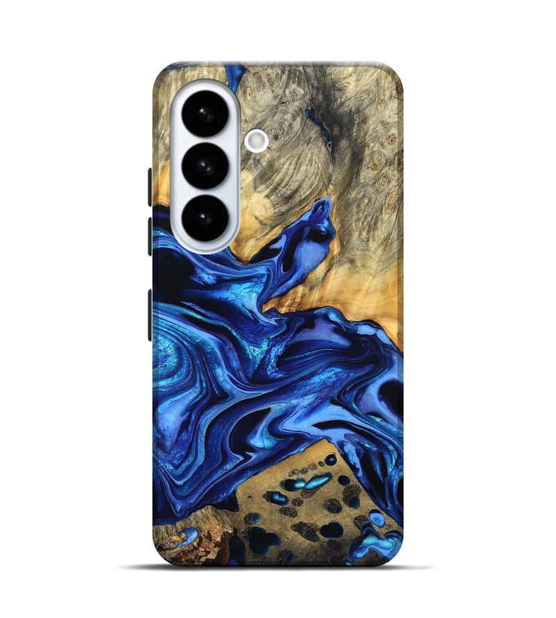 Galaxy S26 Wood Live Edge Phone Case - Darby (Blue, 823243)
