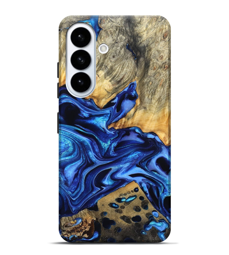Galaxy S26 Plus Wood Live Edge Phone Case - Darby (Blue, 823243)