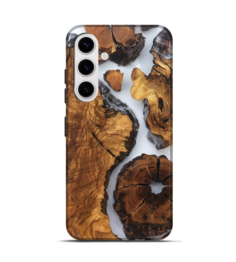 Galaxy S25 Wood Live Edge Phone Case - Rihanna (Clear, 823244)