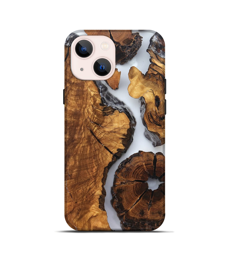 iPhone 13 mini Wood Live Edge Phone Case - Rihanna (Clear, 823244)