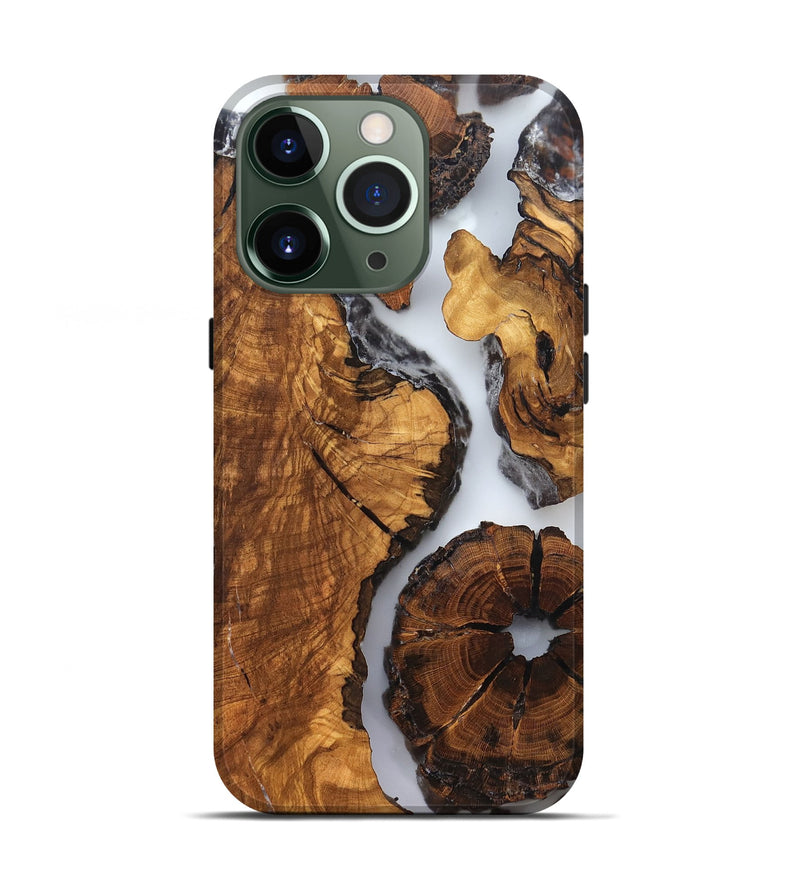iPhone 13 Pro Wood Live Edge Phone Case - Rihanna (Clear, 823244)