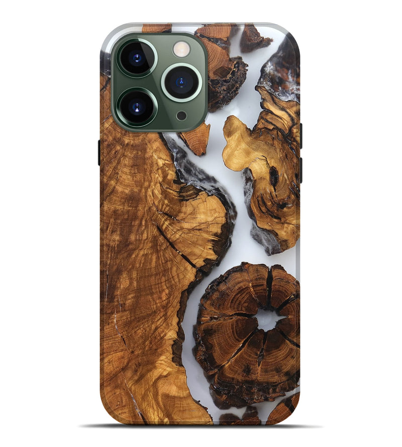 iPhone 13 Pro Max Wood Live Edge Phone Case - Rihanna (Clear, 823244)