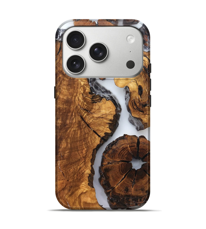iPhone 17 Pro Wood Live Edge Phone Case - Rihanna (Clear, 823244)