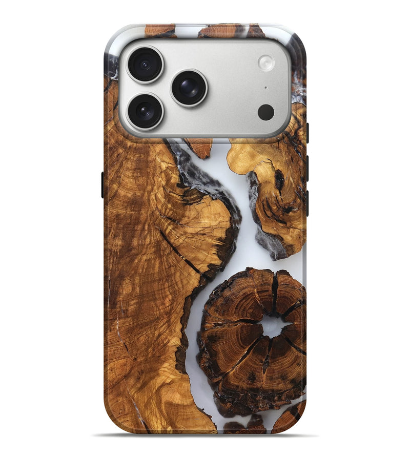 iPhone 17 Pro Max Wood Live Edge Phone Case - Rihanna (Clear, 823244)