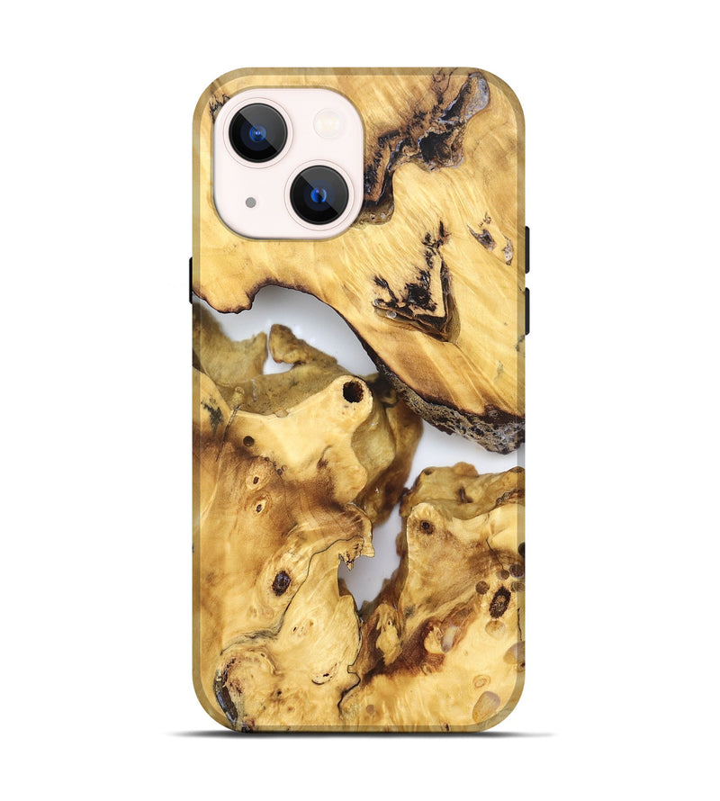 iPhone 14 Wood Live Edge Phone Case - Marcel (Clear, 823245)