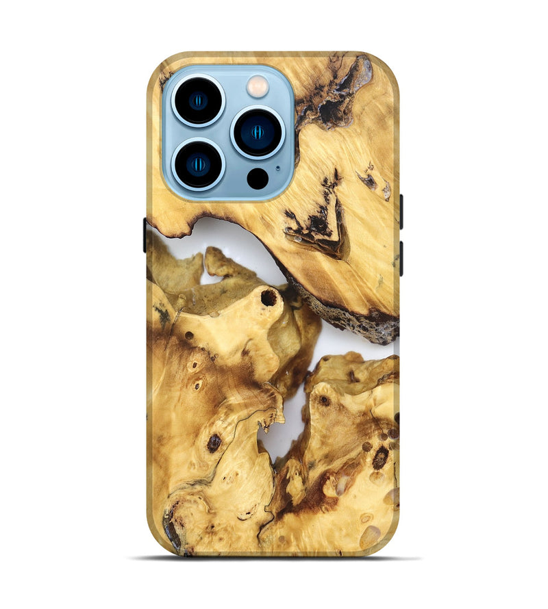 iPhone 14 Pro Wood Live Edge Phone Case - Marcel (Clear, 823245)
