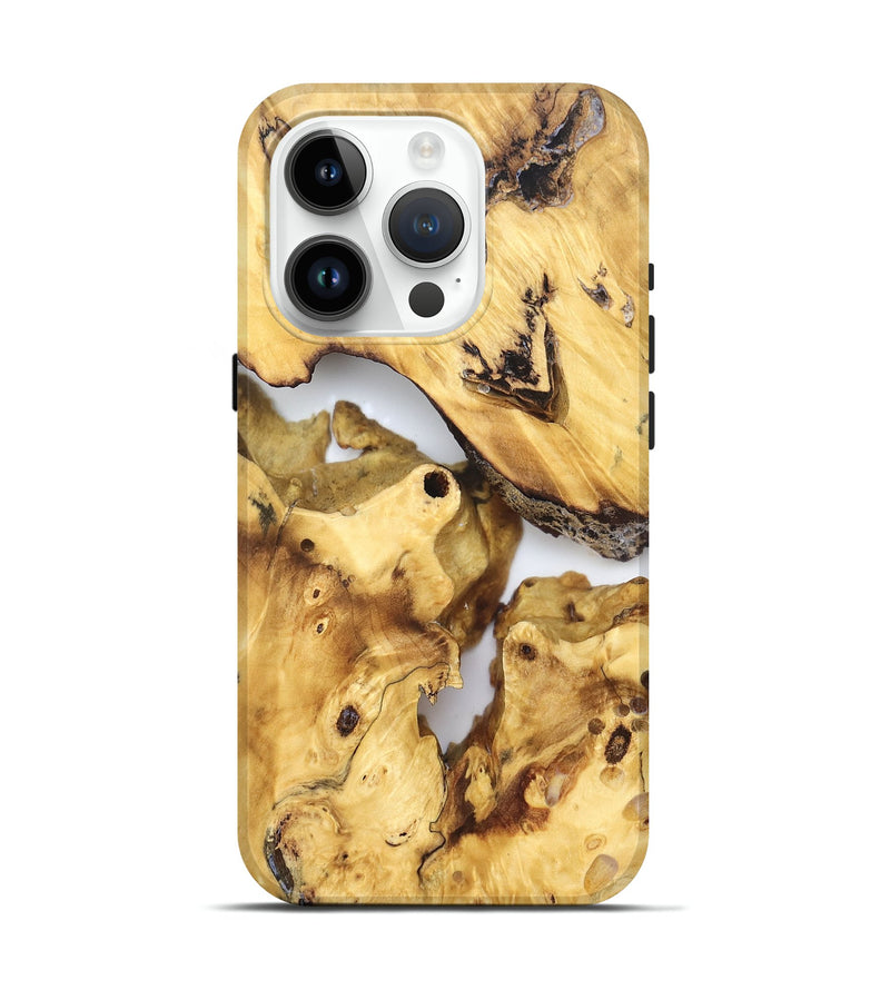iPhone 15 Pro Wood Live Edge Phone Case - Marcel (Clear, 823245)