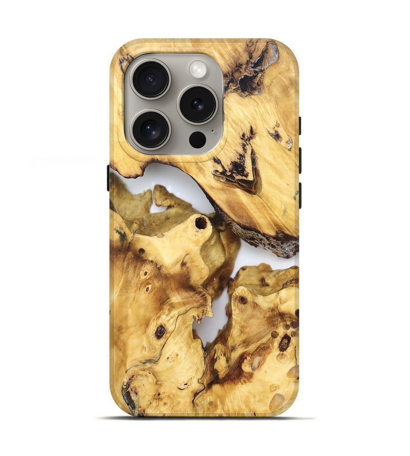iPhone 16 Pro Wood Live Edge Phone Case - Marcel (Clear, 823245)