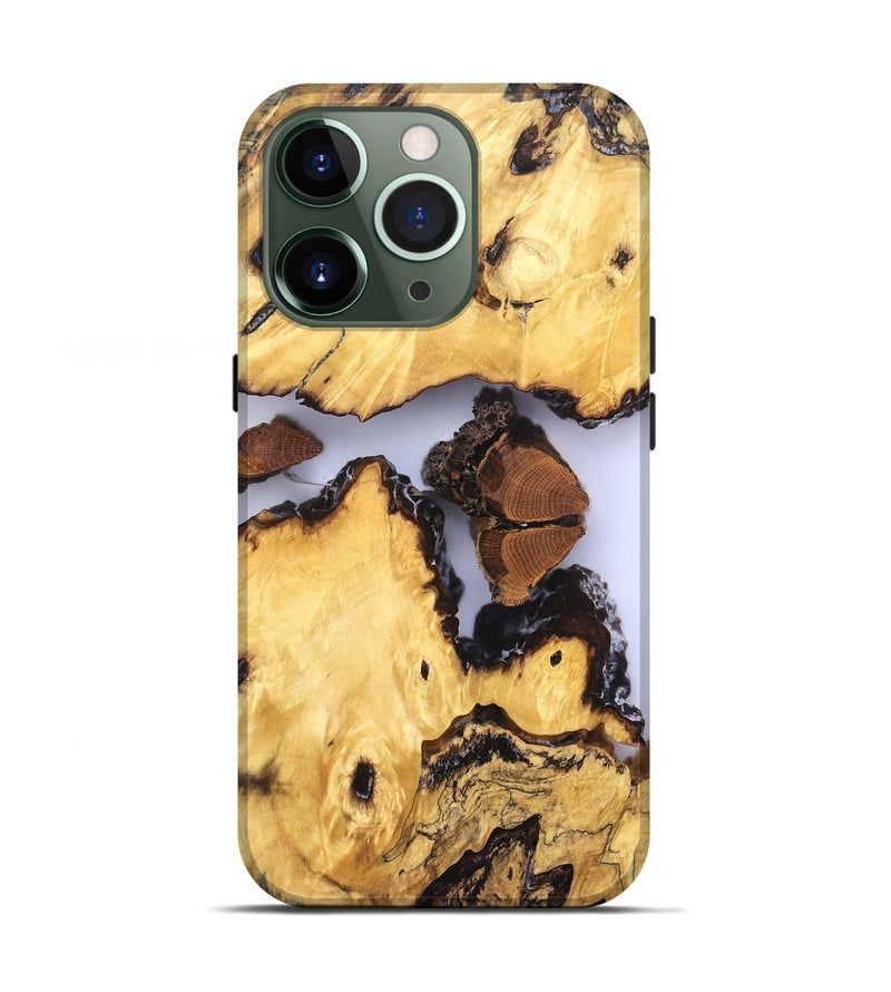 iPhone 13 Pro Wood Live Edge Phone Case - Manuel (Clear, 823246)