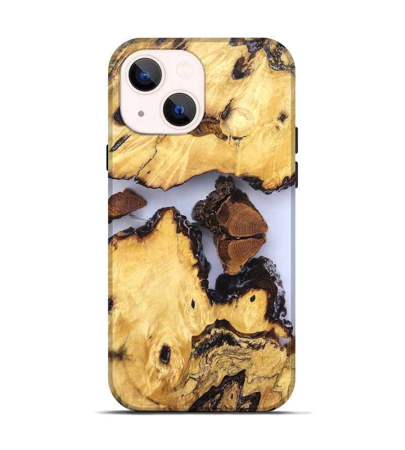 iPhone 14 Wood Live Edge Phone Case - Manuel (Clear, 823246)