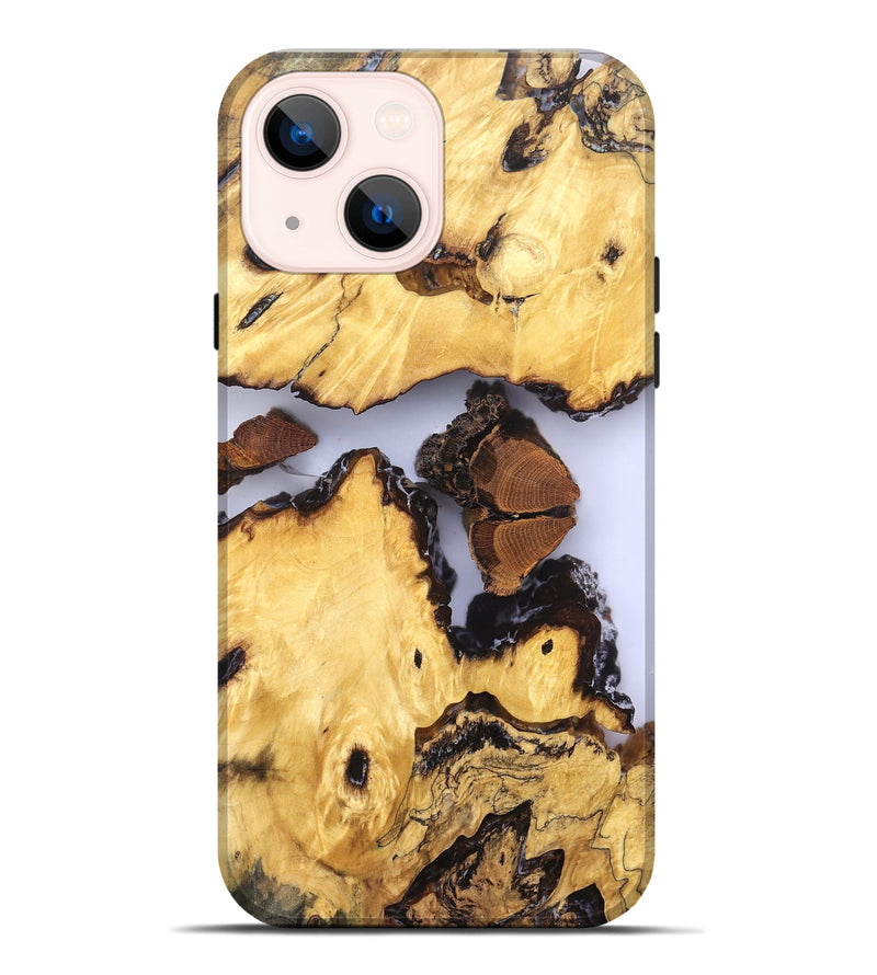 iPhone 14 Plus Wood Live Edge Phone Case - Manuel (Clear, 823246)