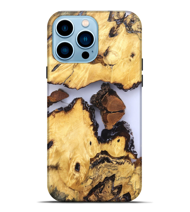 iPhone 14 Pro Max Wood Live Edge Phone Case - Manuel (Clear, 823246)