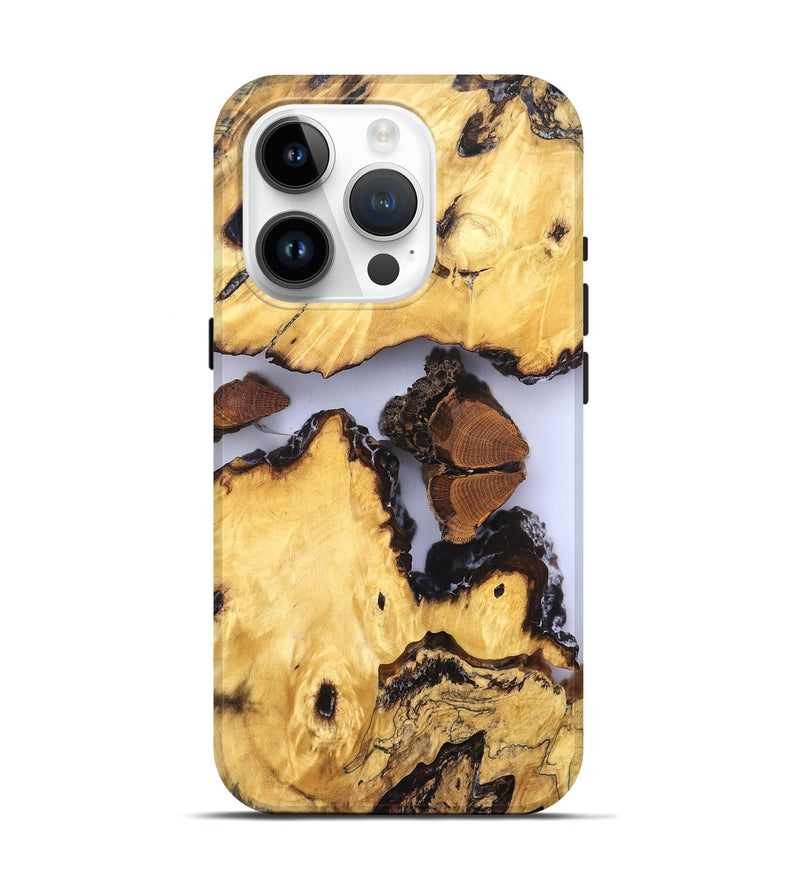 iPhone 15 Pro Wood Live Edge Phone Case - Manuel (Clear, 823246)