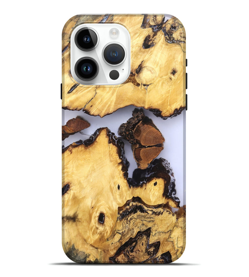 iPhone 15 Pro Max Wood Live Edge Phone Case - Manuel (Clear, 823246)