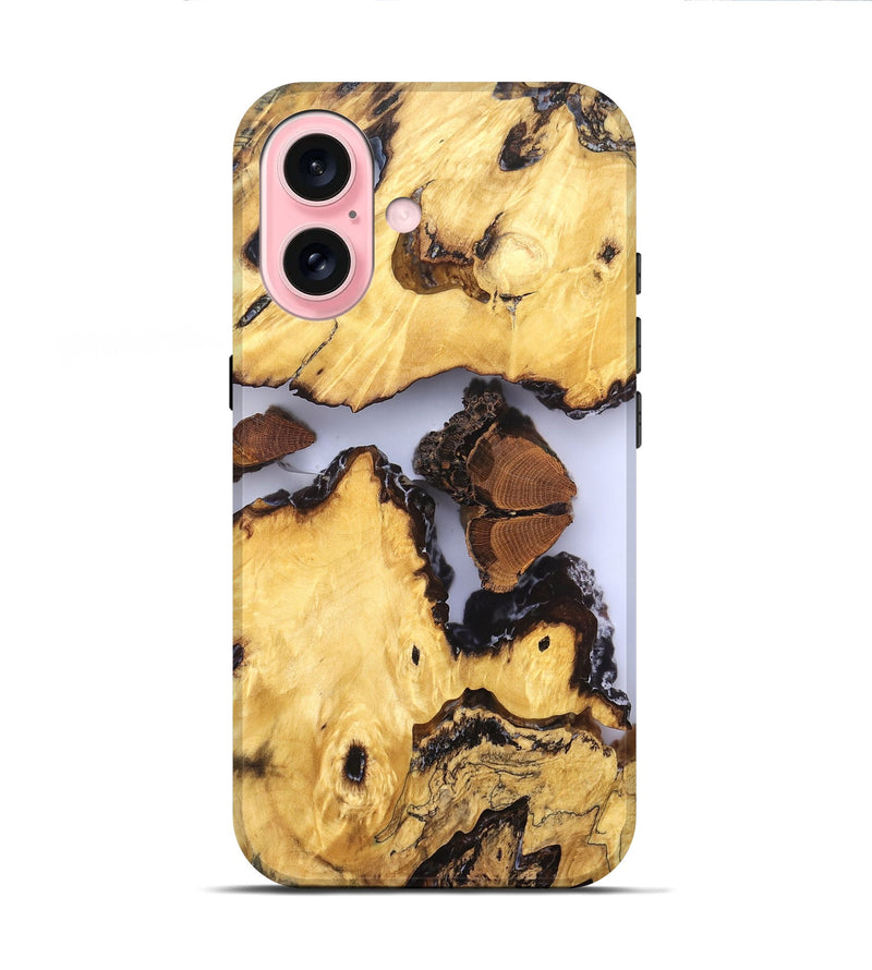 iPhone 16 Wood Live Edge Phone Case - Manuel (Clear, 823246)