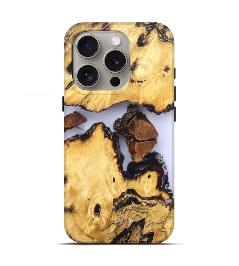 iPhone 16 Pro Wood Live Edge Phone Case - Manuel (Clear, 823246)
