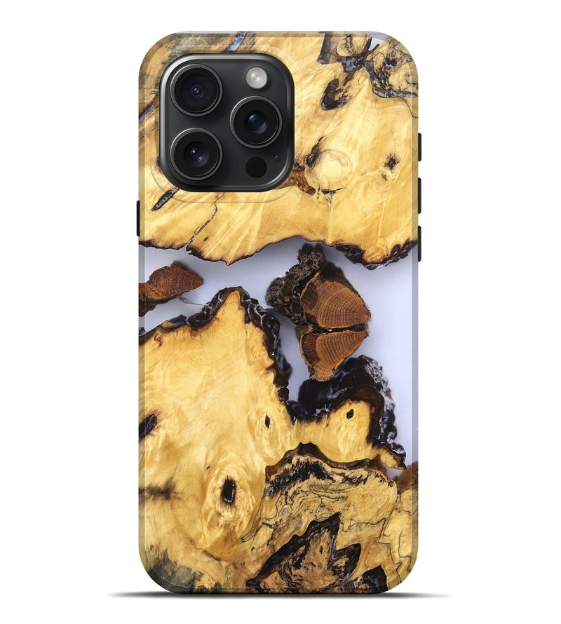 iPhone 16 Pro Max Wood Live Edge Phone Case - Manuel (Clear, 823246)