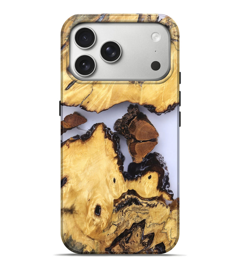 iPhone 17 Pro Max Wood Live Edge Phone Case - Manuel (Clear, 823246)