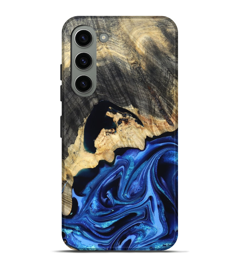 Galaxy S23 Plus Wood Live Edge Phone Case - Wyatt (Blue, 823247)