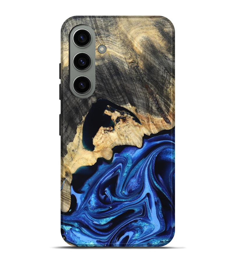 Galaxy S24 Plus Wood Live Edge Phone Case - Wyatt (Blue, 823247)