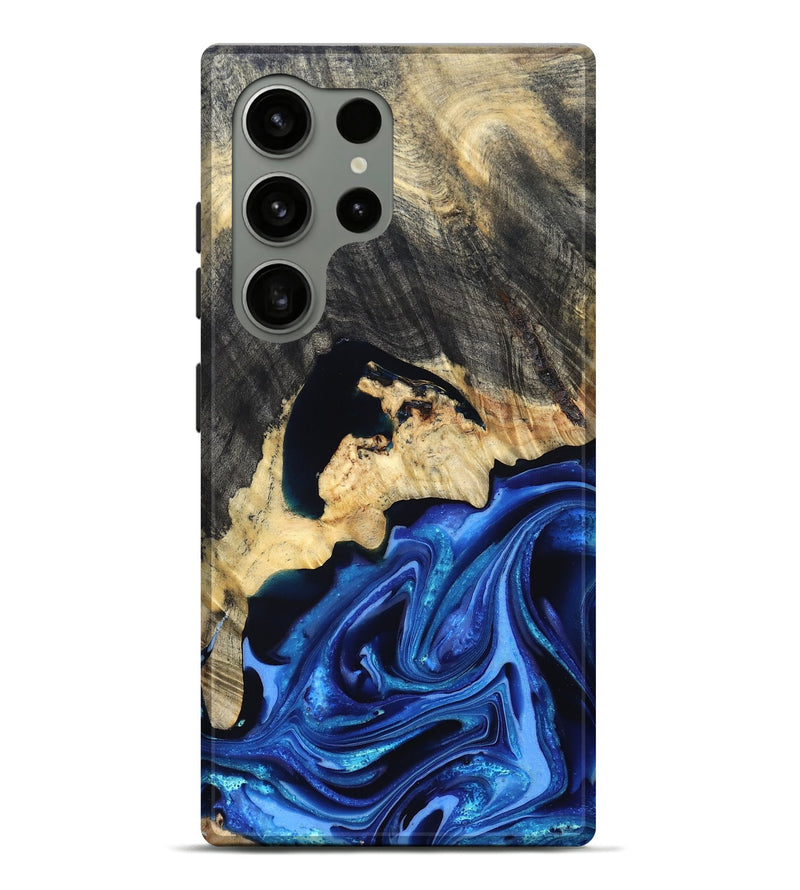 Galaxy S24 Ultra Wood Live Edge Phone Case - Wyatt (Blue, 823247)