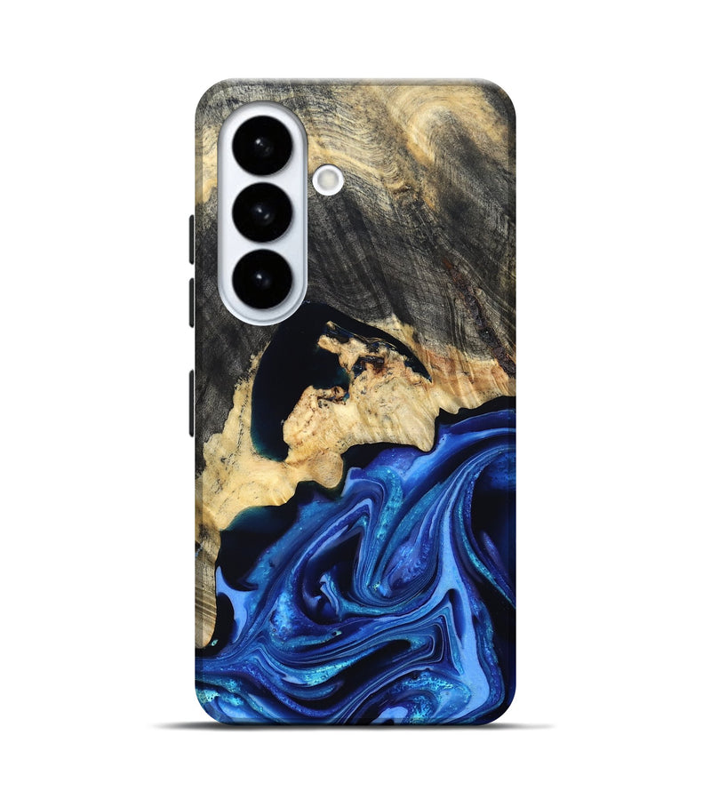 Galaxy S26 Wood Live Edge Phone Case - Wyatt (Blue, 823247)