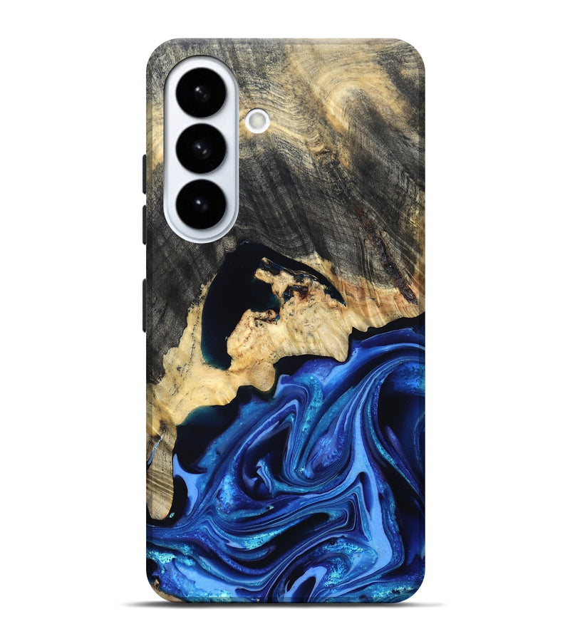 Galaxy S26 Plus Wood Live Edge Phone Case - Wyatt (Blue, 823247)