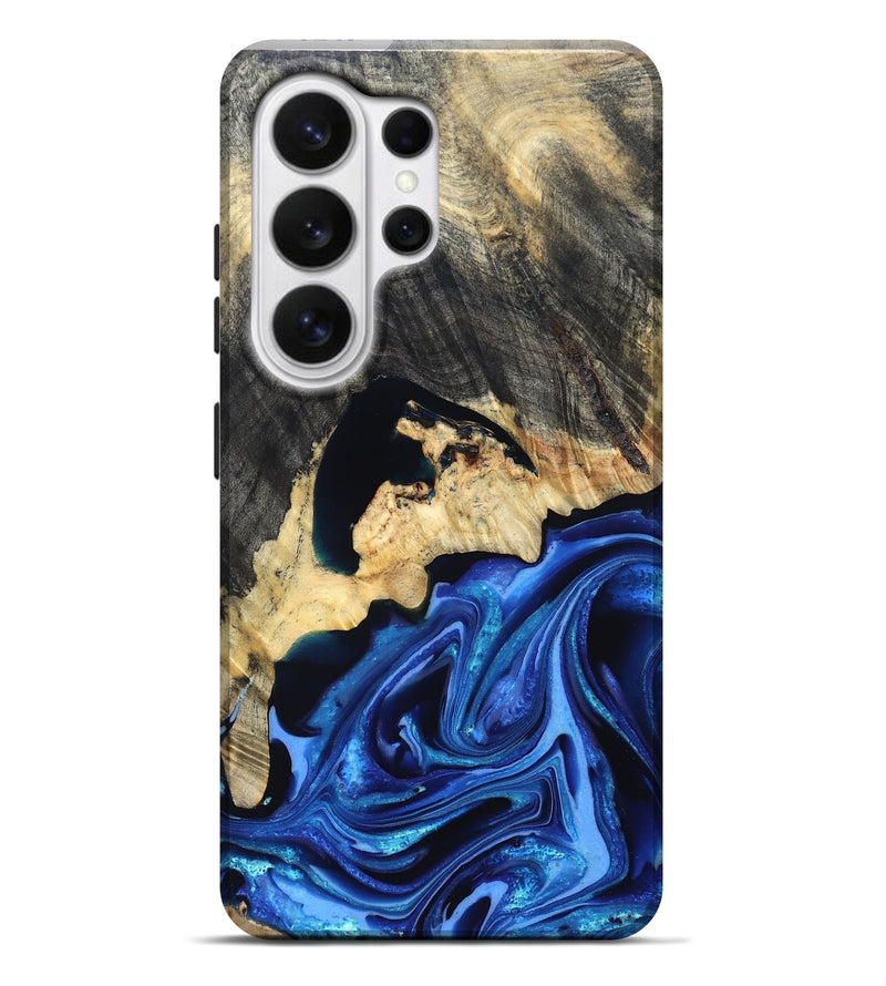Galaxy S26 Ultra Wood Live Edge Phone Case - Wyatt (Blue, 823247)