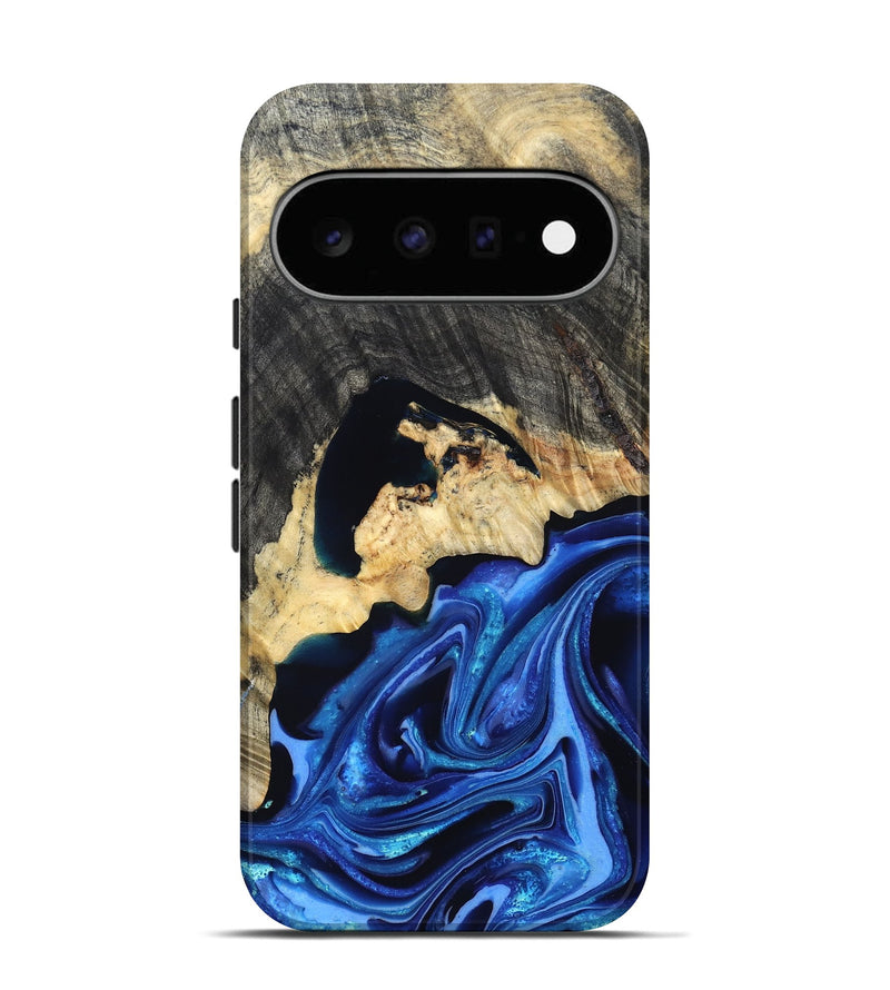 Pixel 11 Wood Live Edge Phone Case - Wyatt (Blue, 823247)