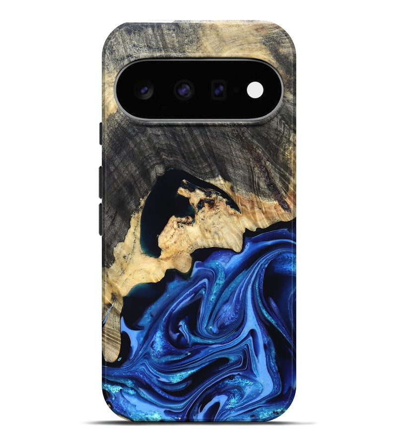 Pixel 11 Pro XL Wood Live Edge Phone Case - Wyatt (Blue, 823247)