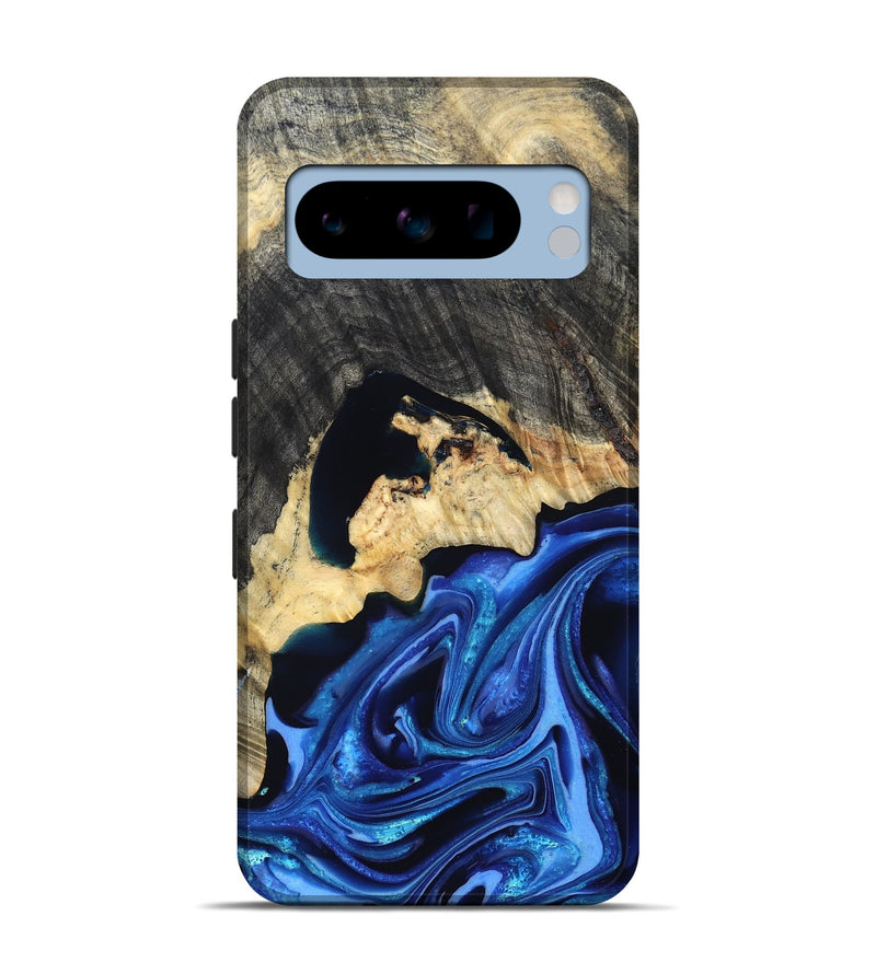 Pixel 8 Pro Wood Live Edge Phone Case - Wyatt (Blue, 823247)