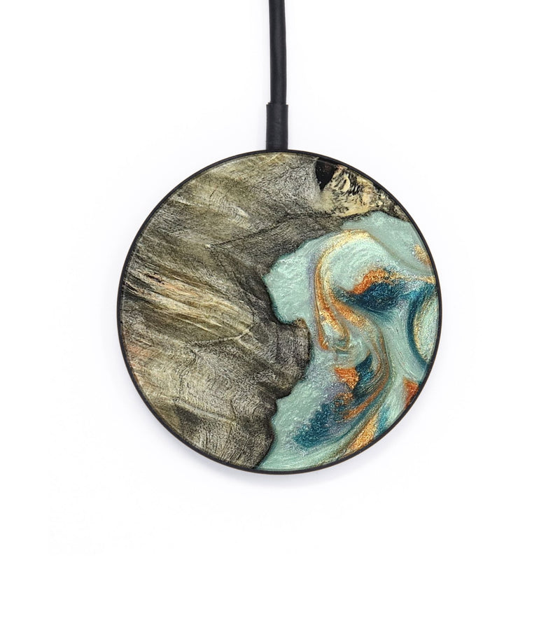 Circle Wood Wireless Charger - Raymon (Green, 823254)
