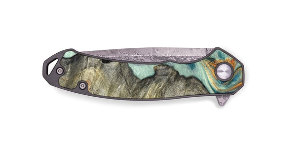 EDC Wood Pocket Knife - Raymon (Green, 823254)