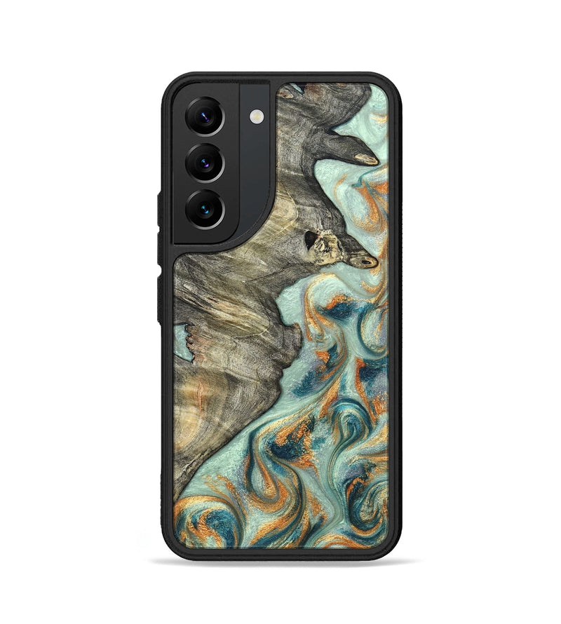 Galaxy S22 Wood Phone Case - Raymon (Green, 823254)