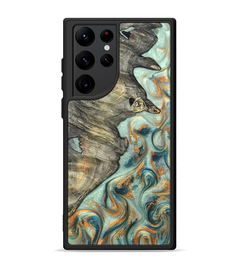 Galaxy S22 Ultra Wood Phone Case - Raymon (Green, 823254)