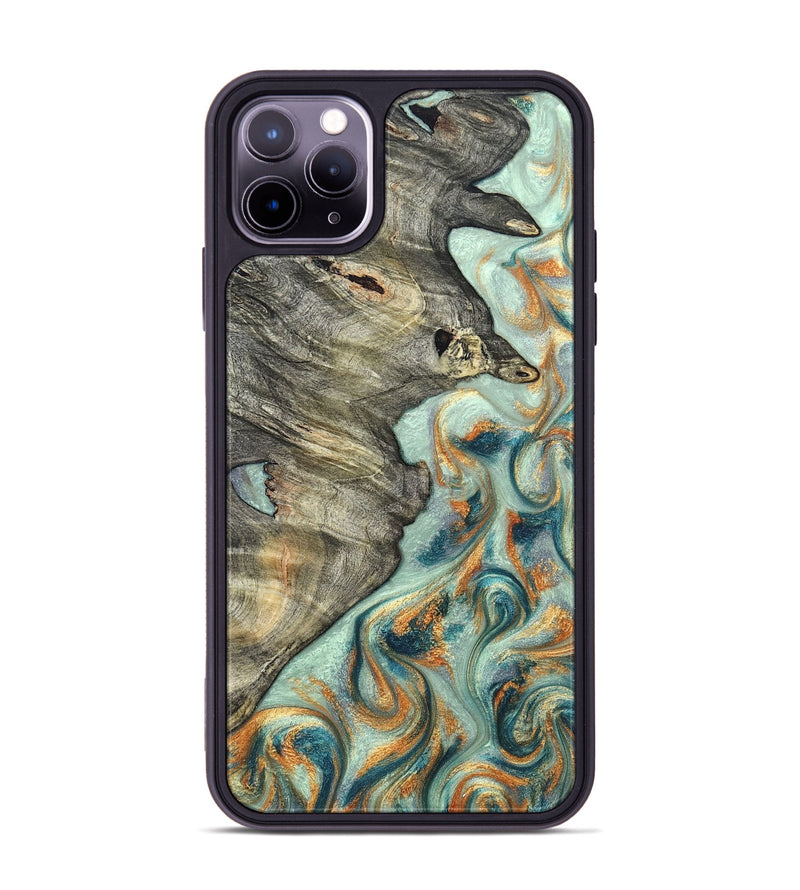 iPhone 11 Pro Max Wood Phone Case - Raymon (Green, 823254)