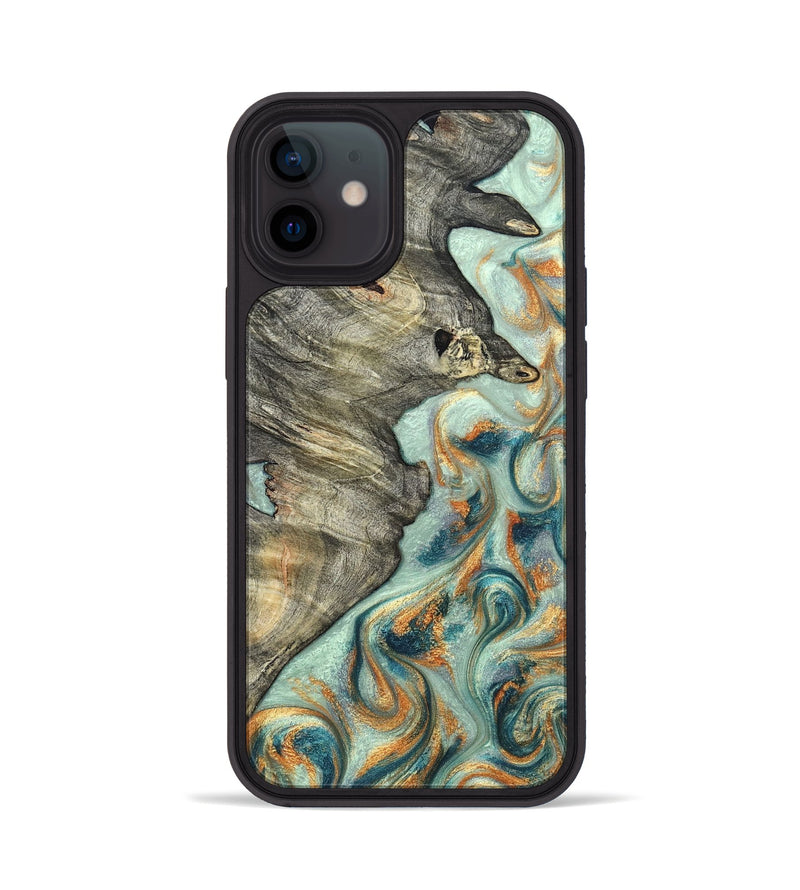 iPhone 12 Wood Phone Case - Raymon (Green, 823254)