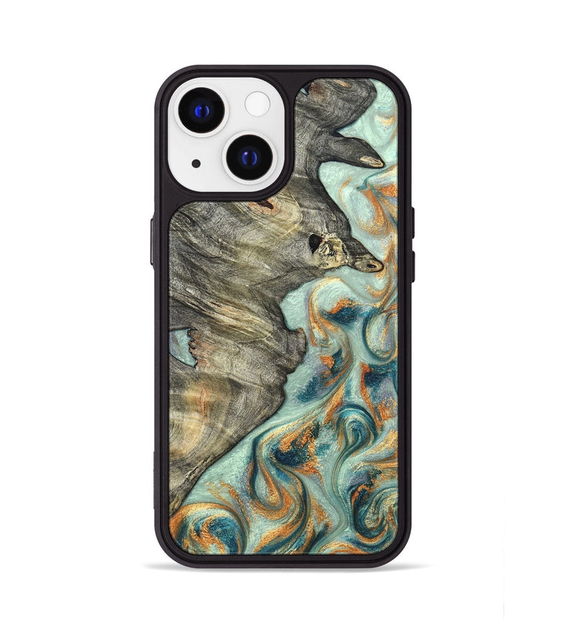 iPhone 13 Wood Phone Case - Raymon (Green, 823254)