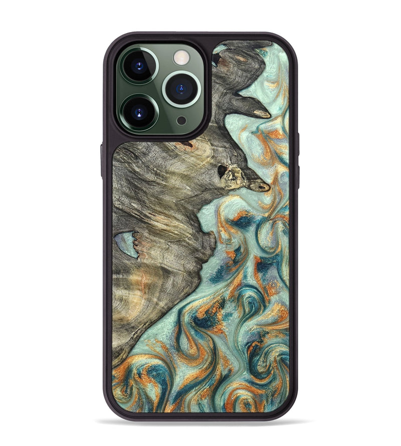 iPhone 13 Pro Max Wood Phone Case - Raymon (Green, 823254)