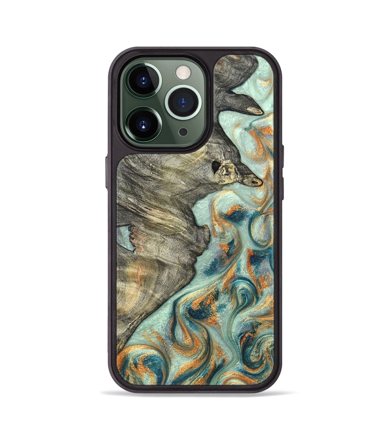 iPhone 13 Pro Wood Phone Case - Raymon (Green, 823254)