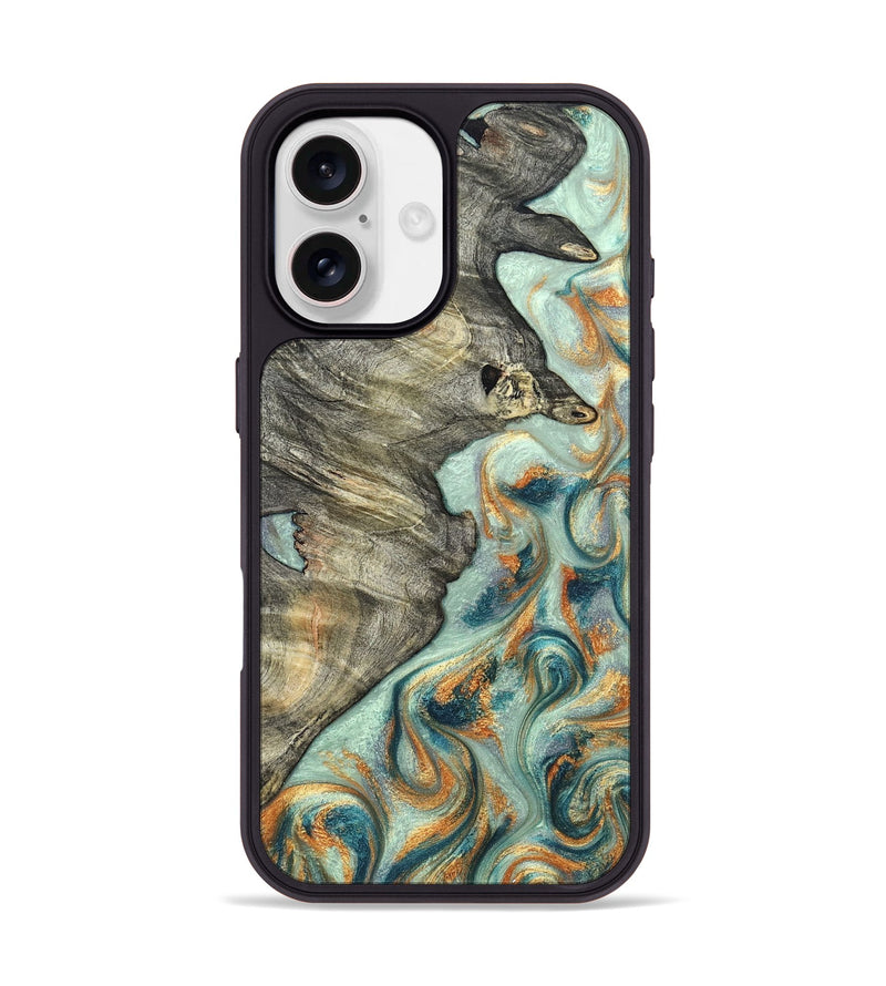 iPhone 17 Wood Phone Case - Raymon (Green, 823254)