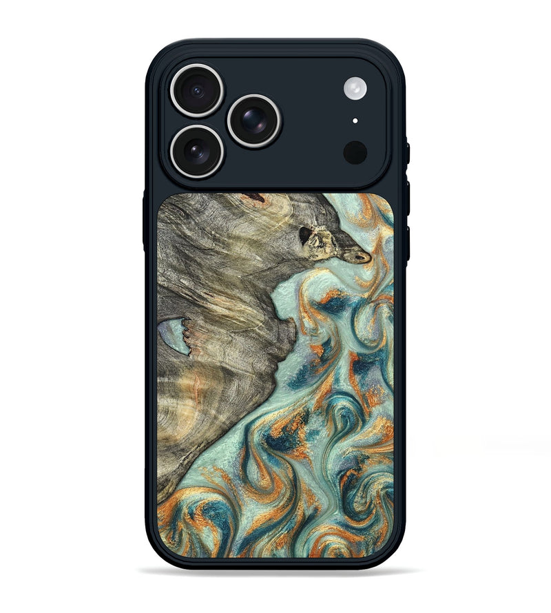 iPhone 17 Pro Max Wood Phone Case - Raymon (Green, 823254)