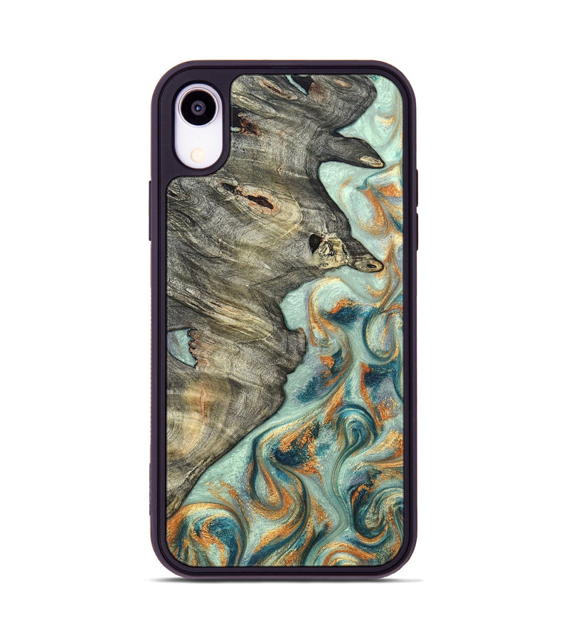 iPhone Xr Wood Phone Case - Raymon (Green, 823254)