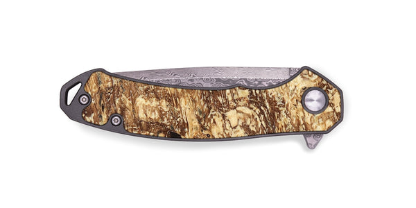 EDC Wood Pocket Knife - Scarlet (Wood Burl, 823256)