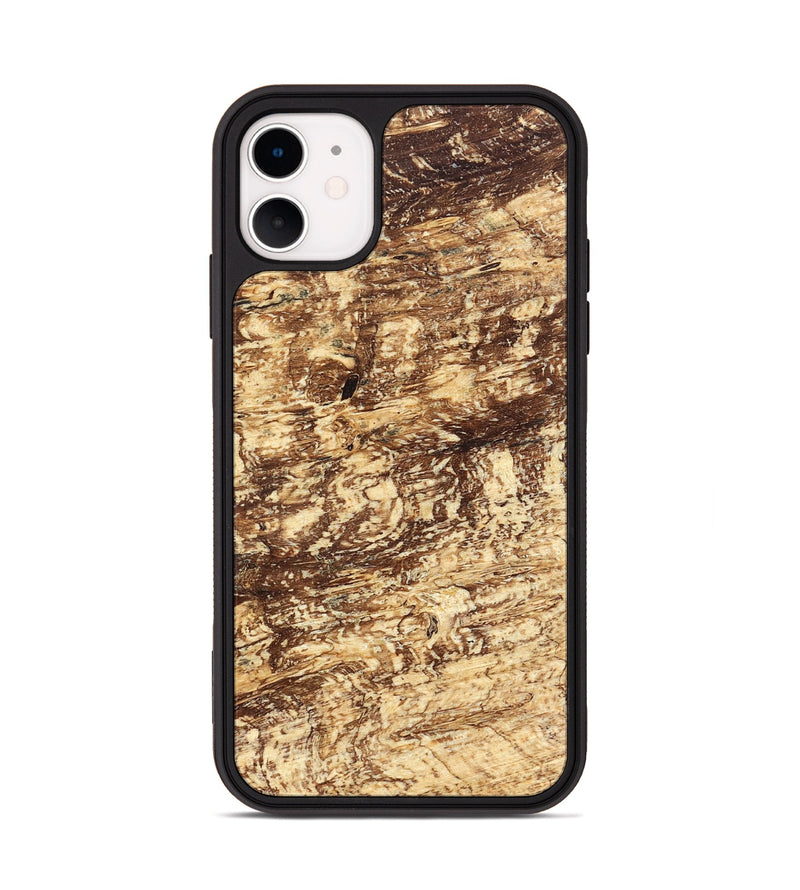 iPhone 11 Wood Phone Case - Scarlet (Wood Burl, 823256)