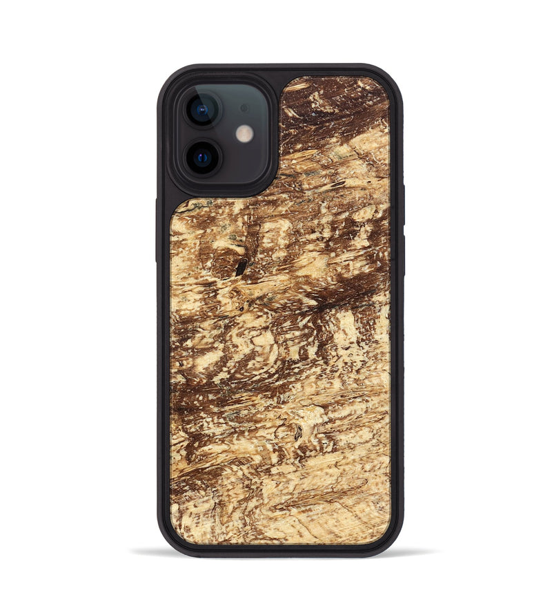 iPhone 12 Wood Phone Case - Scarlet (Wood Burl, 823256)
