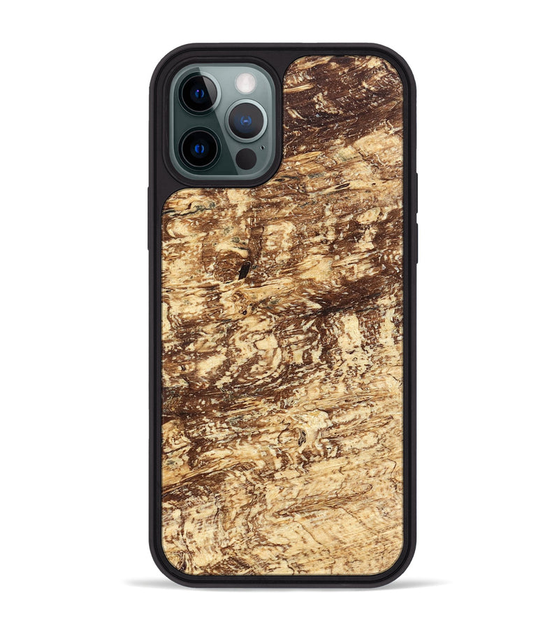 iPhone 12 Pro Max Wood Phone Case - Scarlet (Wood Burl, 823256)