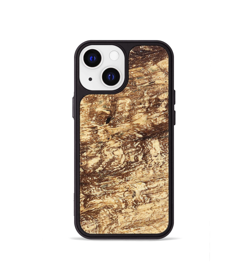 iPhone 13 mini Wood Phone Case - Scarlet (Wood Burl, 823256)