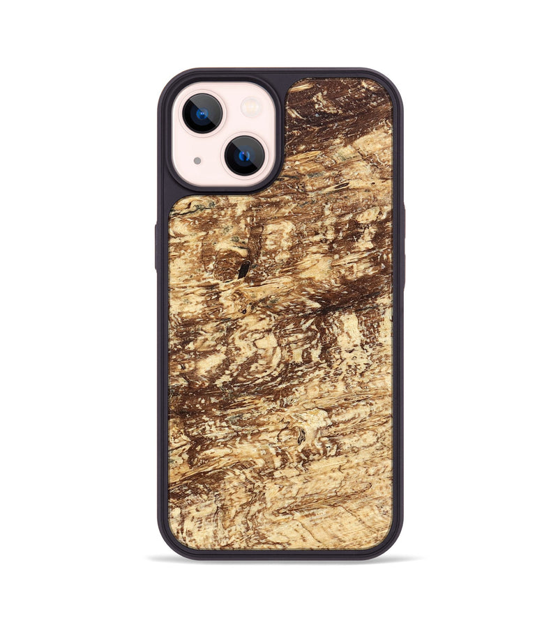 iPhone 14 Wood Phone Case - Scarlet (Wood Burl, 823256)