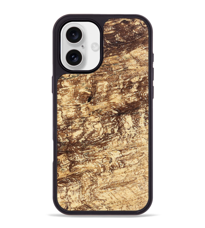 iPhone 16 Plus Wood Phone Case - Scarlet (Wood Burl, 823256)